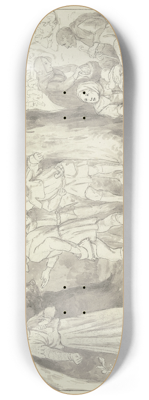 Wilhelm Steinhausen - Diethers Gesang wird belohnt 8.25 inch art skate deck