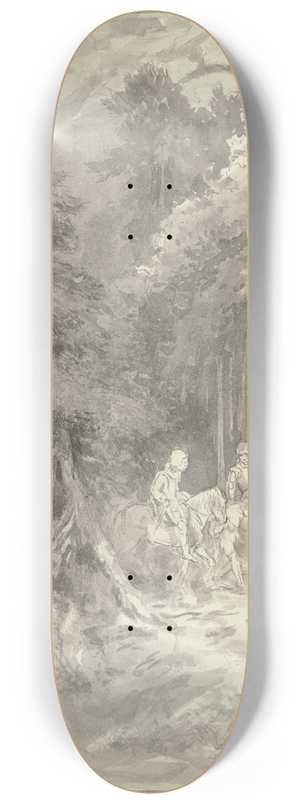 Wilhelm Steinhausen - Diether wird von den Rittern abgefhrt 8.25 inch art skate deck
