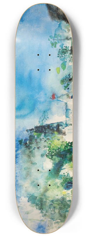Wilhelm Thny - Castle with red towers 8.25 inch art skate deck