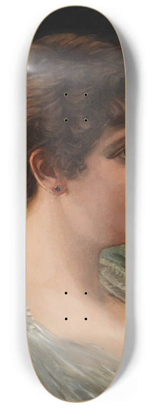 Wilhelm Trbner - Bildnis einer Dame im Profil 8.25 inch art skate deck