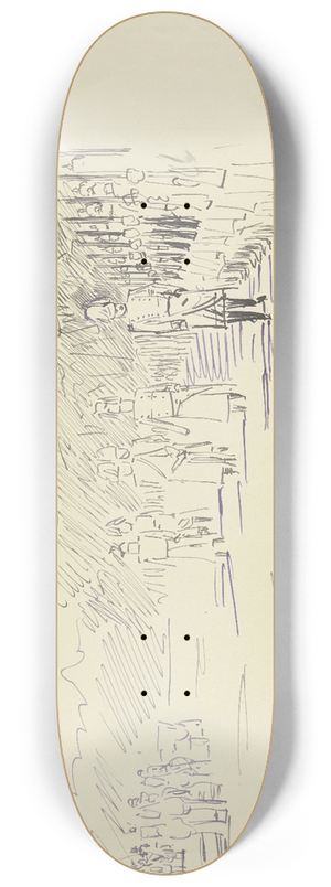 Wilhelm Trbner - Frst, die Front seiner Truppen abschreitend 8.25 inch art skate deck