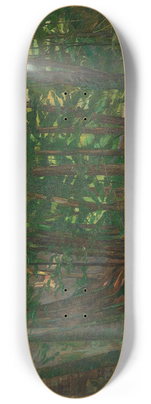 Wilhelm Trbner - Stift Neuburg, Parkmauer mit Forellenteich II 8.25 inch art skate deck