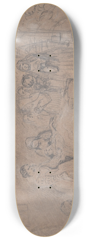 Wilhelm Trbner - Study The Birth 8.25 inch art skate deck