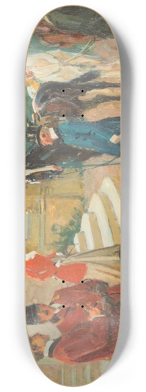 Wilhelm Velten - Leaving for the hunt 8.25 inch art skate deck