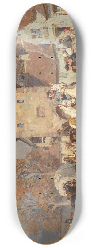 Wilhelm Velten - Markttag in Franken 8.25 inch art skate deck