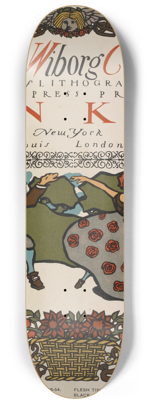 Will Bradley - Ault and Wiborg, Ad. 136 8.25 inch art skate deck