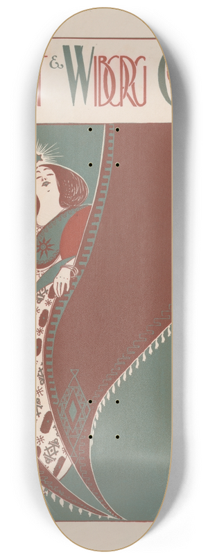 Will Bradley - Ault and Wiborg, Ad. 138 8.25 inch art skate deck