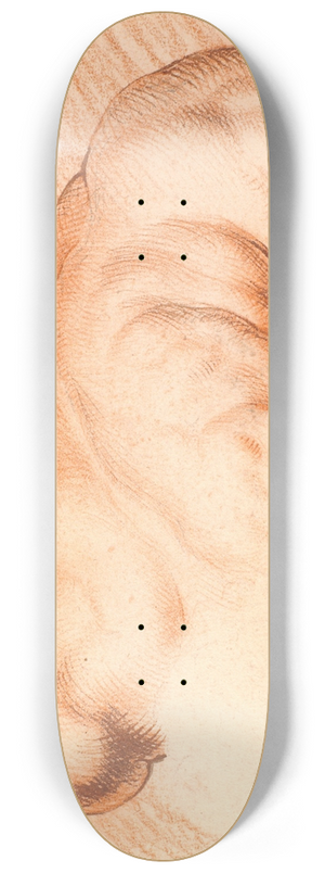 Willem Panneels - Wrestlers. Antique sculpture group. Upper figure 8.25 inch art skate deck