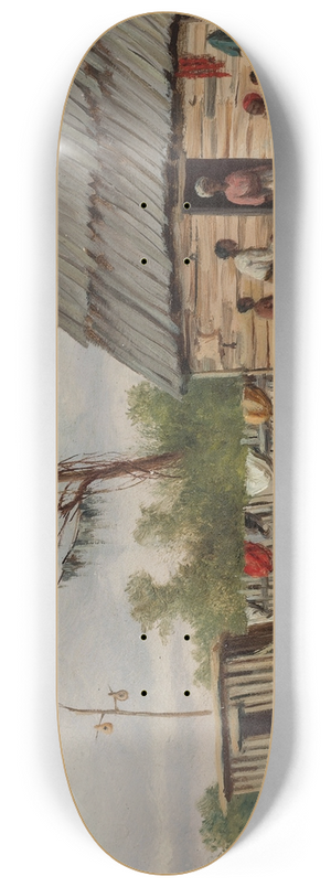 William Aiken Walker - The Old Cabin 8.25 inch art skate deck