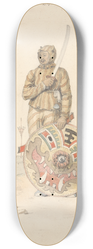 William Alexander - A Chinese Warrior 8.25 inch art skate deck