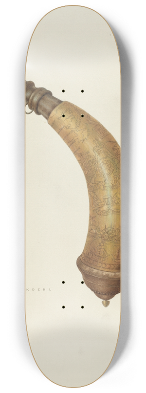 John Koehl - Powder Horn 8.25 inch art skate deck