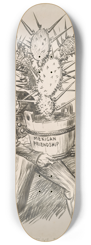 William Allen Rogers - A sensitive plant 8.25 inch art skate deck