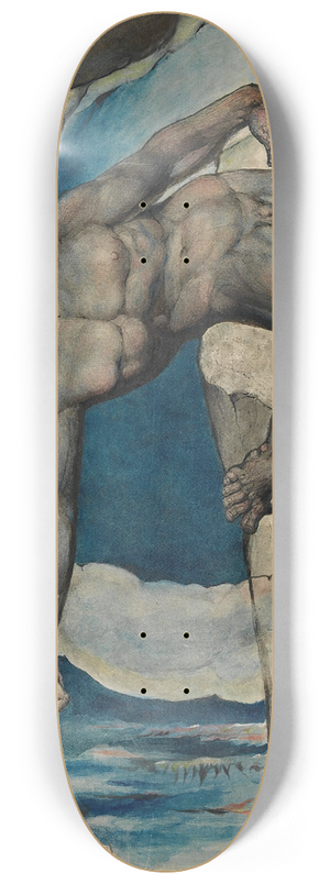William Blake - Antaeus setting down Dante and Virgil in the Last Circle of Hell 8.25 inch art skate deck