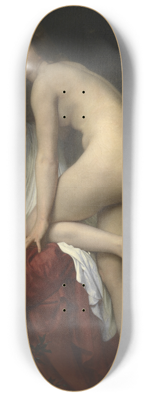 William Bouguereau - Bather 8.25 inch art skate deck