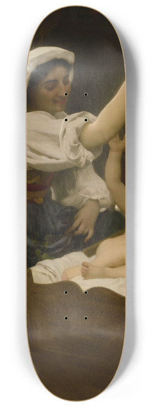 William Bouguereau - La Grappe De Raisin 8.25 inch art skate deck