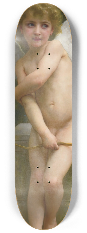 William Bouguereau - Lamour Piqu 8.25 inch art skate deck