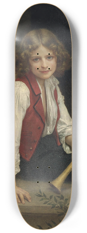 William Bouguereau - Pifferaro 8.25 inch art skate deck