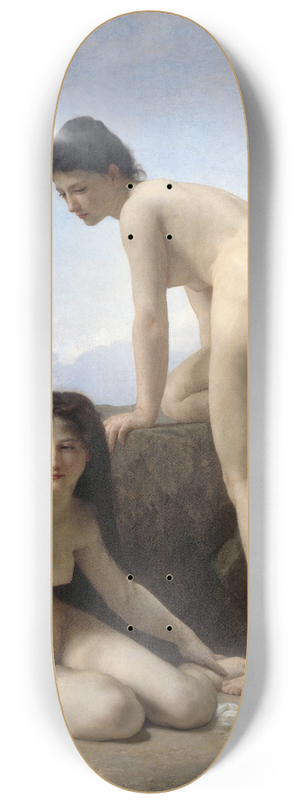 William Bouguereau - The Bathers 8.25 inch art skate deck