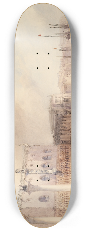 William Callow - The Doges Palace, Venice 8.25 inch art skate deck