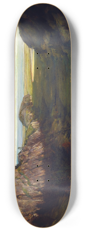 John La Farge - The Last Valley  Paradise Rocks 8.25 inch art skate deck