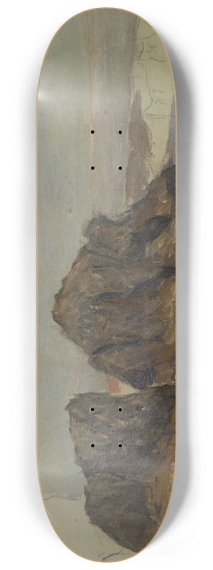 William de Goumois - Two Rocks in Brittany 8.25 inch art skate deck