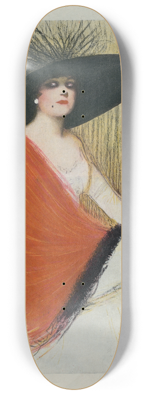 William Ely Hill - Hand painted 8.25 inch art skate deck