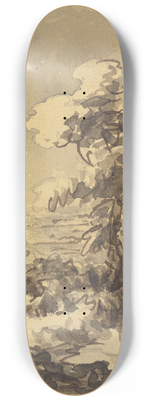 William Gilpin - Landscape with Trees in Foreground 8.25 inch art skate deck