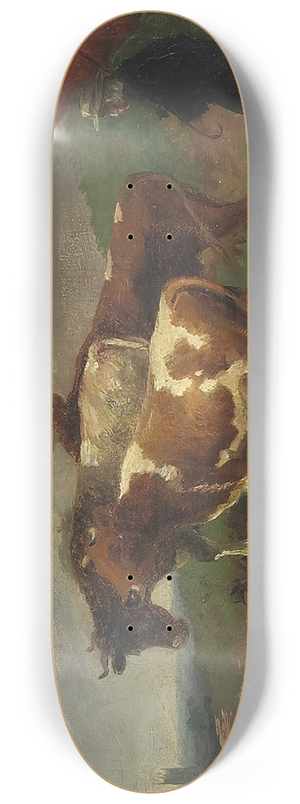 William Hahn - Getting The Cattle Home 8.25 inch art skate deck