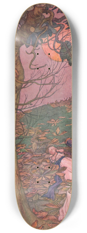 William Heath Robinson - And played it for my delight 8.25 inch art skate deck