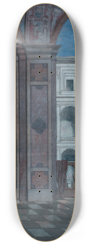William Heath Robinson - But Like a Cloistress She Will Veiled Walk 8.25 inch art skate deck