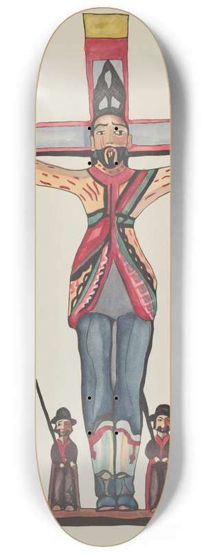 American 20th Century - Plate 29  Saint Acacius  From Portfolio Spanish Colonial Designs of New Mexico 8.25 inch art skate deck American 20th Century - Plate 29  Saint Acacius  From Portfolio Spanish Colonial Designs of New Mexico 8.25 inch art skate deck