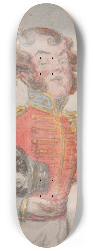 John Leech - The Captain on Full Pay 8.25 inch art skate deck John Leech - The Captain on Full Pay 8.25 inch art skate deck