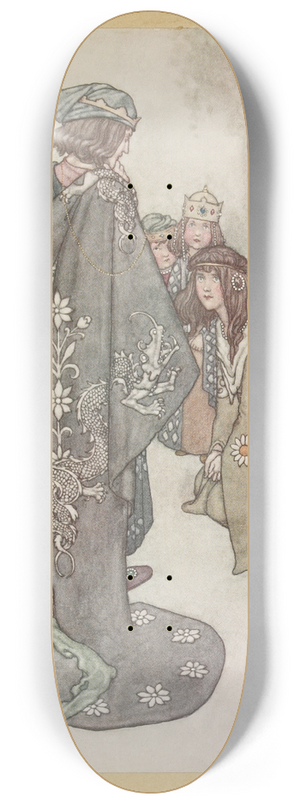 William Heath Robinson - We will bring him two little ones, a brother and a sister 8.25 inch art skate deck