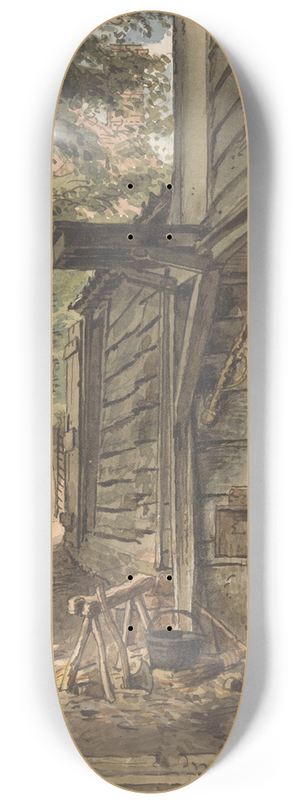 William Henry Hunt - Dr. Munros Carpenter at Work 8.25 inch art skate deck