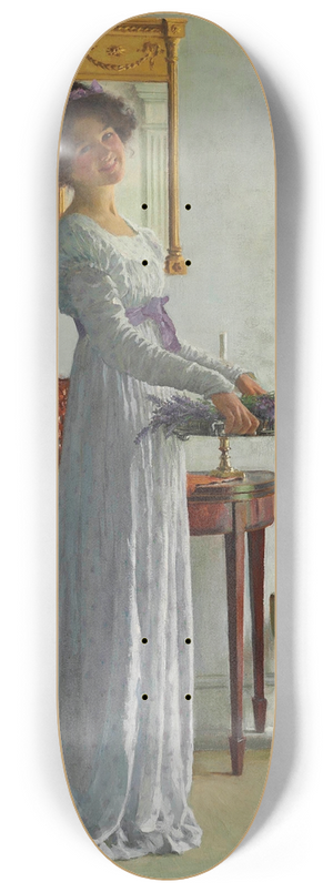 William Henry Margetson - Fresh lavender 8.25 inch art skate deck