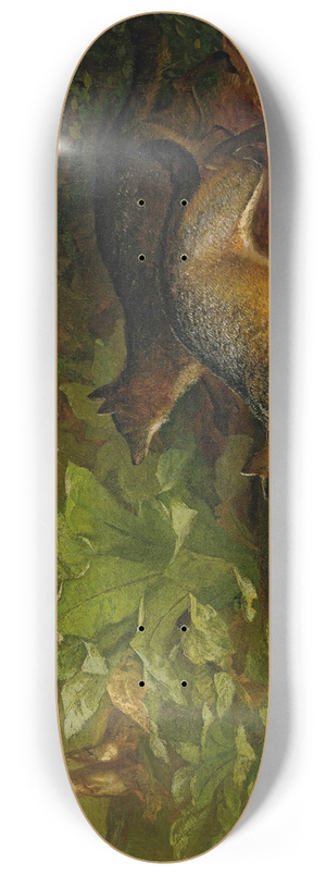 William Holbrook Beard - Foxes And Rabbits 8.25 inch art skate deck