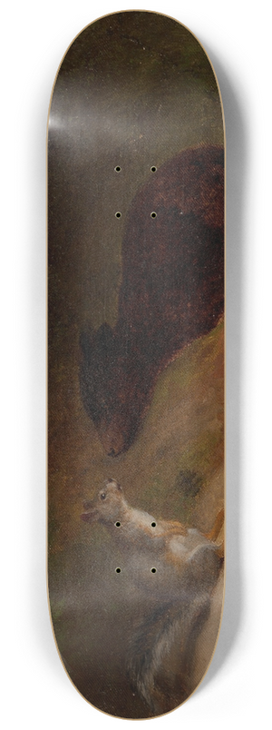 William Holbrook Beard - Unlikely Friends 8.25 inch art skate deck