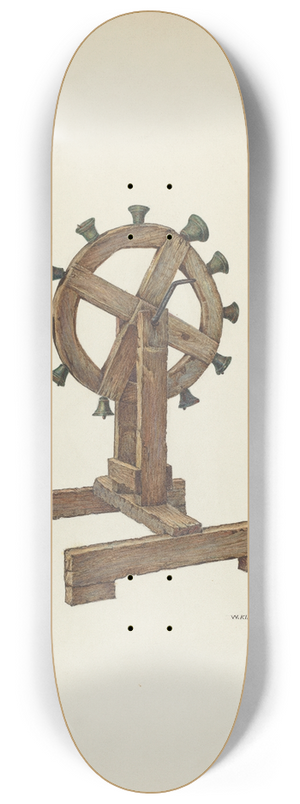 William Kieckhofel - Altar Chimes on Wheel 8.25 inch art skate deck