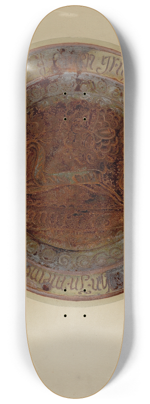 William L. Antrim - Pa. German Dish 8.25 inch art skate deck