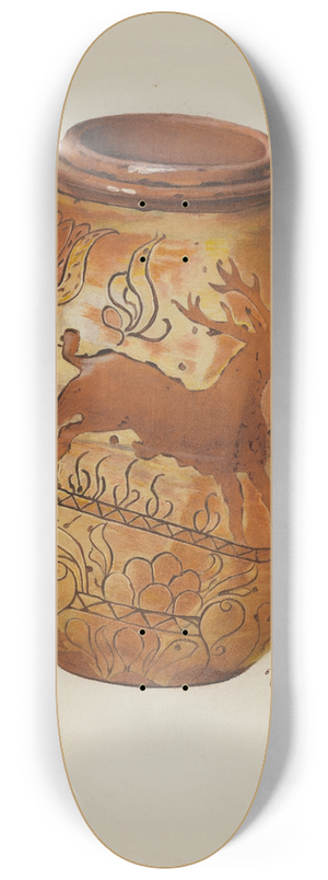 William L. Antrim - Pa. German Jar 8.25 inch art skate deck