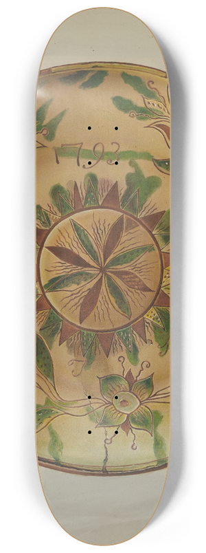 William L. Antrim - Pa. German Pie Plate 8.25 inch art skate deck