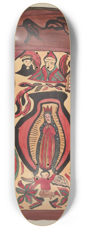 American 20th Century - Plate 32  Our Lady of Guadalupe  From Portfolio Spanish Colonial Designs of New Mexico 8.25 inch art skate deck