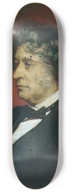 William Morris Hunt - Charles Sumner 8.25 inch art skate deck