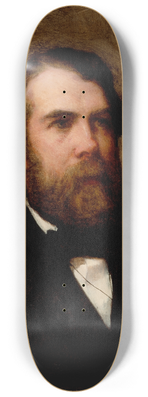 William Morris Hunt - Portrait of Edward Wheelwright 8.25 inch art skate deck