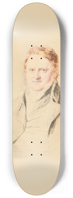 John Linnell - Portrait of John Varley 8.25 inch art skate deck