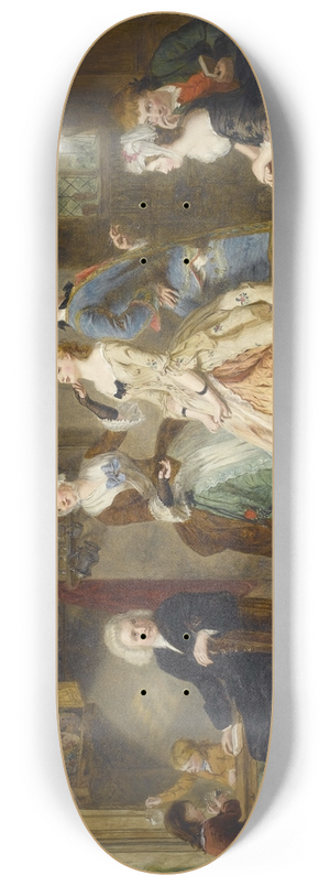 William Powell Frith - Measuring Heights 8.25 inch art skate deck