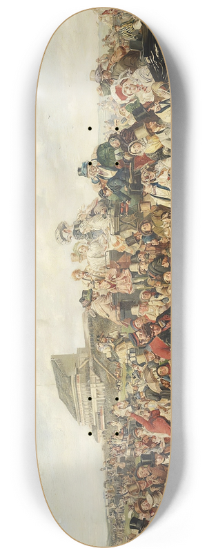 William Powell Frith - The Derby Day 8.25 inch art skate deck