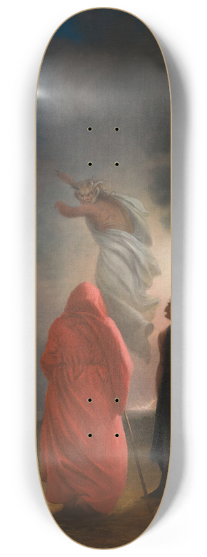 William Rimmer - Scene from Macbeth 8.25 inch art skate deck