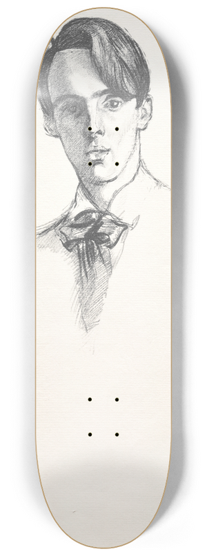 William Rothenstein - William Butler Yeats 8.25 inch art skate deck