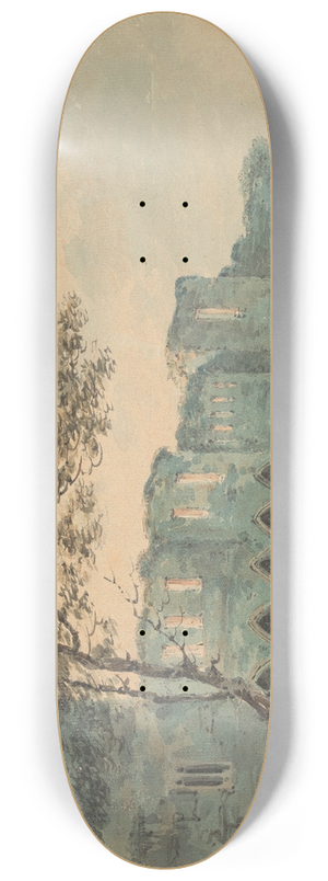William Sawrey Gilpin - Abbey Ruin 8.25 inch art skate deck